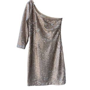 BB Dakota one shoulder sequin dress